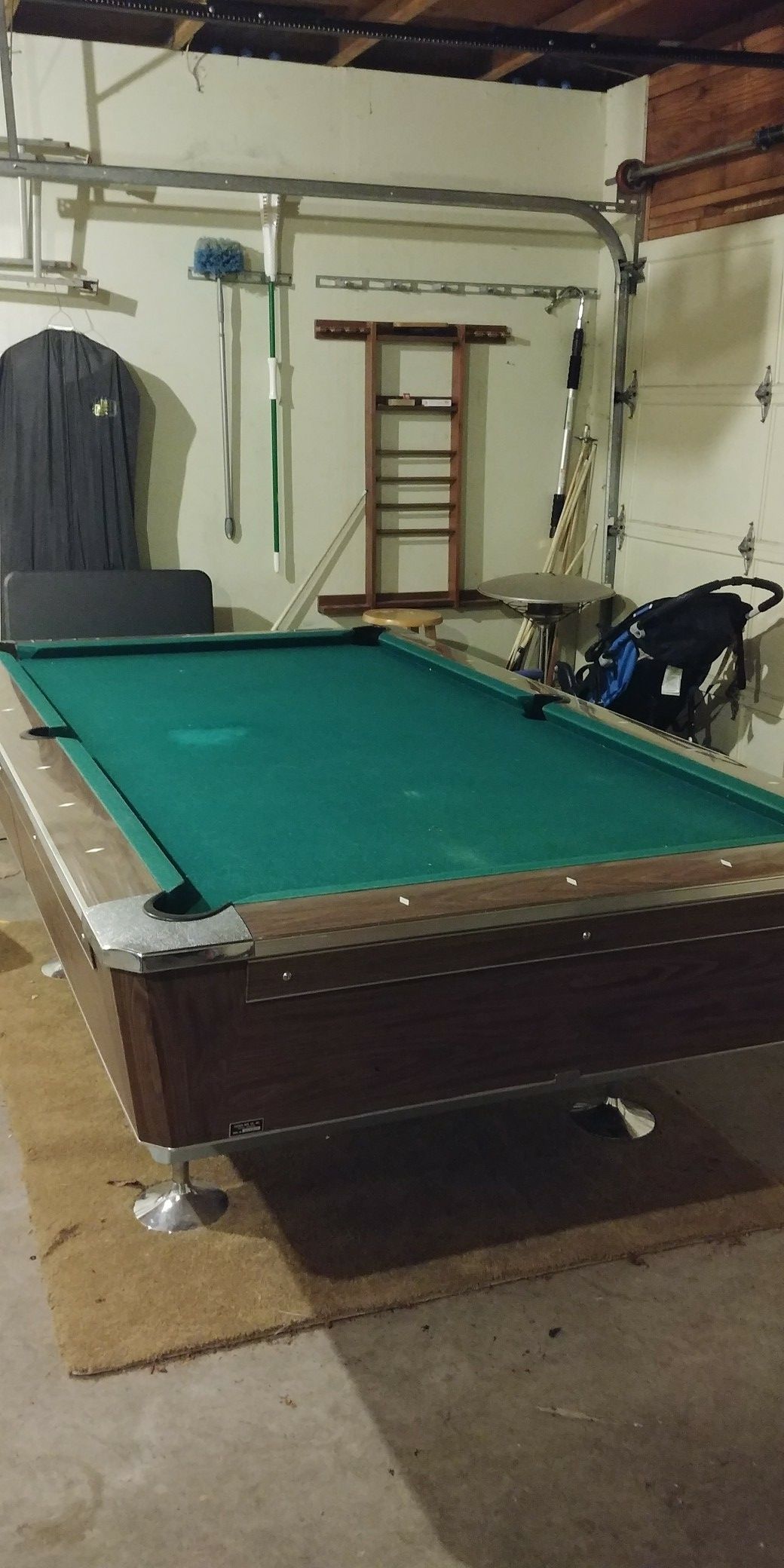8ft single slate pool table