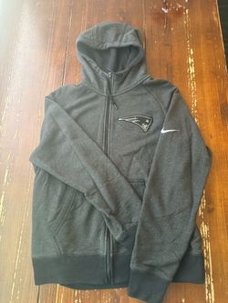 Nike Dark Gray New England Patriots Zip Hoodie