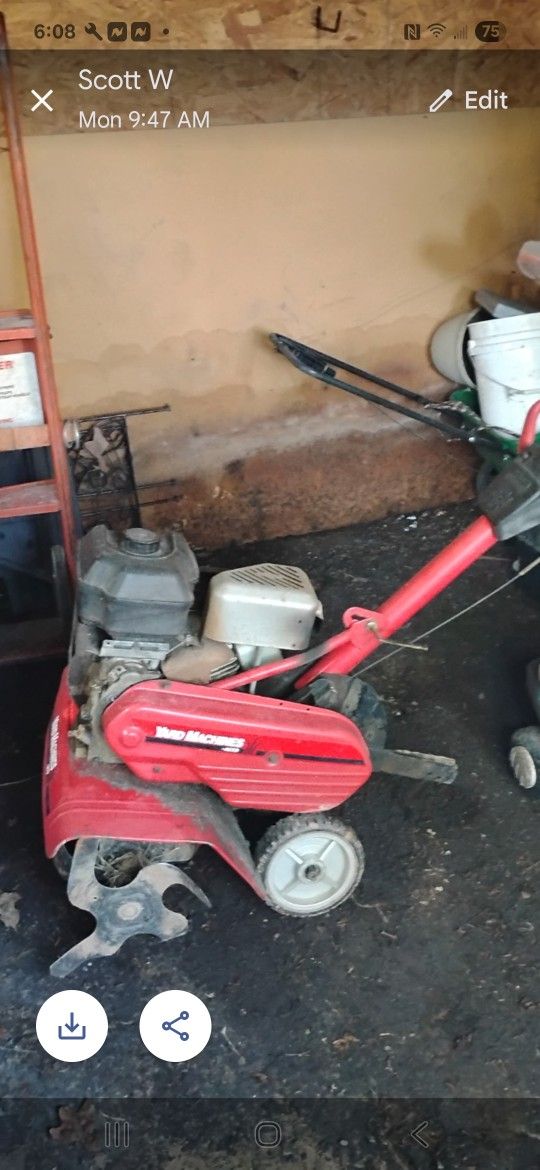 Yard Machine Tiller