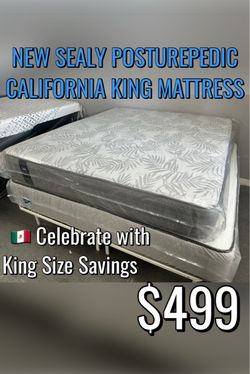 NEW SEALY POSTUREPEDIC CALIFORNIA KING MATTRESS