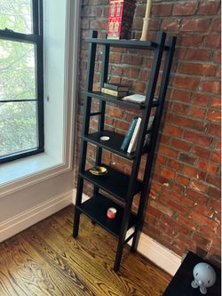 IKEA VILTO Shelf unit, black, 18 1/8x59 "