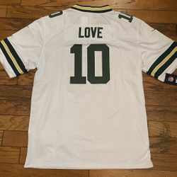 Green Bay Packers Jordan Love White Jersey #10 NFL