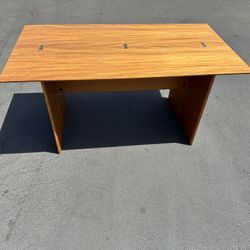 Mid century Sannemann Denmark  Teak Flip Top Dining Console Table Desk