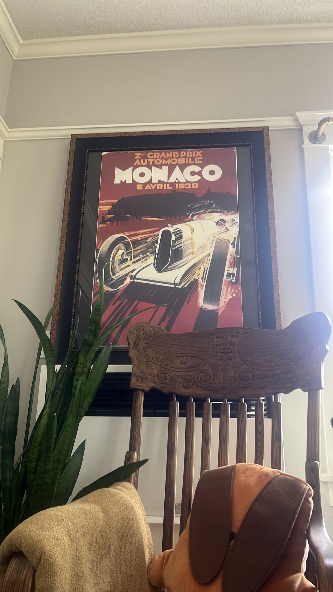 Gran prix poster framed