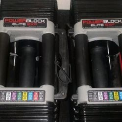 PowerBlock Adjustable 90 Dumbbells + Stand