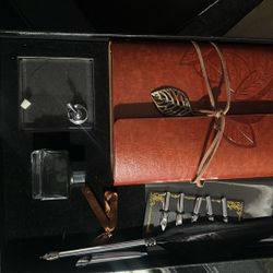 Notebook With Quill Pen 
