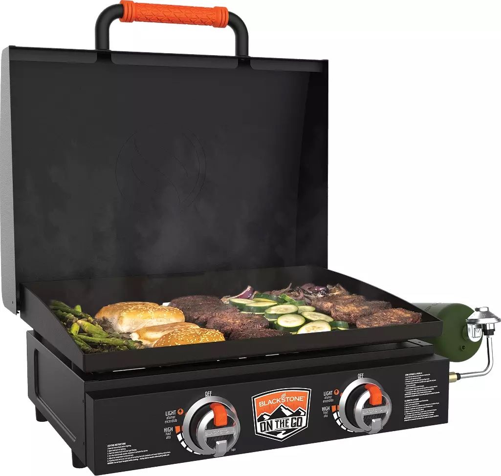 Blackstone Adventure Ready 2-Burner 22" Propane Griddle with Hard Cover in Black