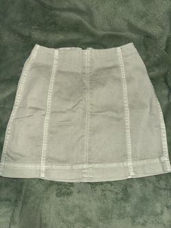 Sage High-waisted Skirt