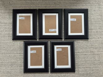 5 Wood Photo Frames