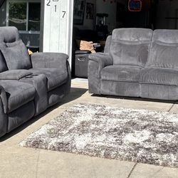 Gray Electric Recliner Couches *like New!*
