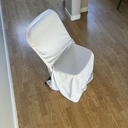  White Chair Covers for Folding Chairs – $1.30 Each