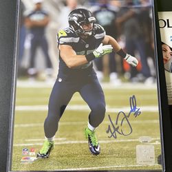 Seattle Seahawks Heath Farwell Autographed 8x10 Photo