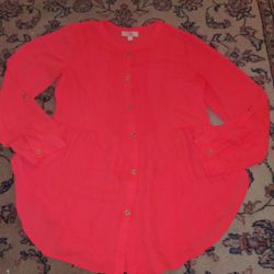 GB Girls Size Large Bright Orange Long Sleeve Tunic Blouse Roll Tab Sleeves

Excellent Condition!!

**Bundle and save with combined shipping**



