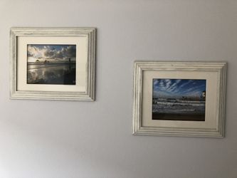 White Framed Beach Photos
