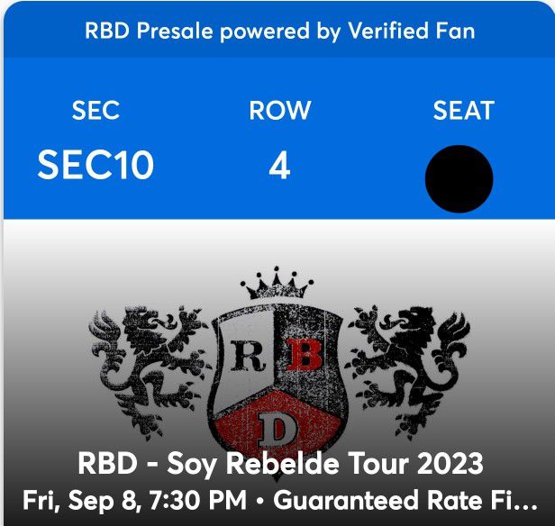 Rbd - Rebelde Tour 2023 Chicago  - Cheaper Than Ticketmaster