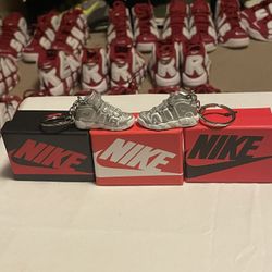 Nike Air More Uptempo Mini Keychains With Mini Nike Shoe Box 