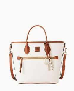 Dooney & Bourke Pebble Grain Small Tote White