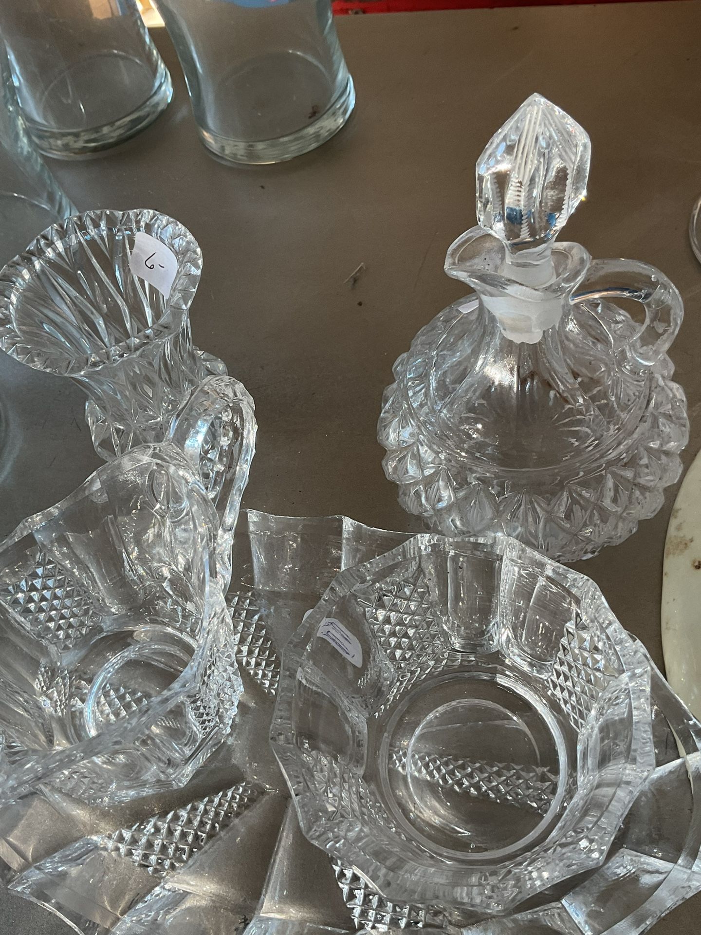 Crystal Five Piece Table Accessories