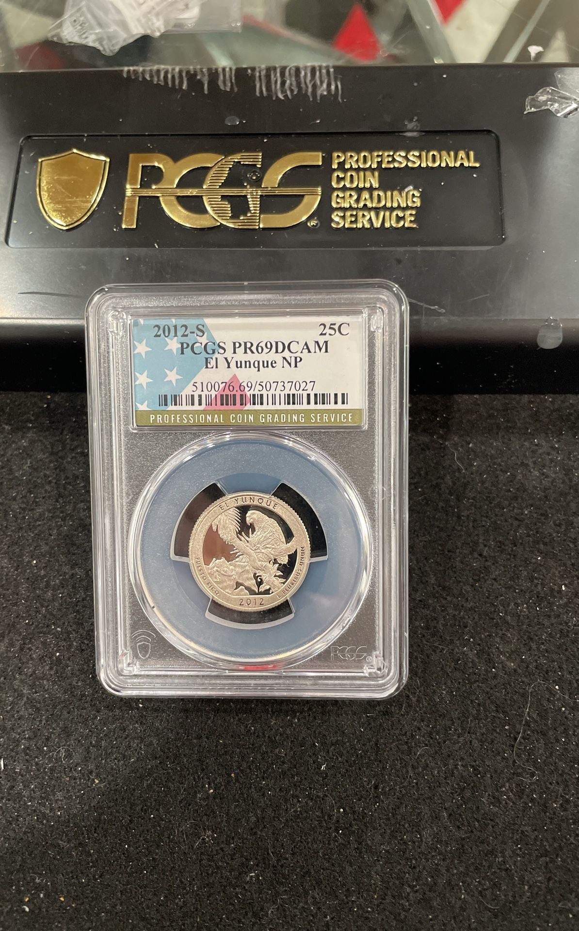 2012 S Gem Proof El Tongue NP Quarter Graded At PR69 With A Deep Cameo D-8