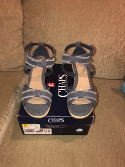 Ladies size 10 sandals .(new in box chaps brand)originally $65 asking $35 or best reasonable offer
