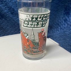 Vintage 1980 Kentucky Derby glass