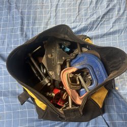 Lot Of Various Types Of Clamps/Vices