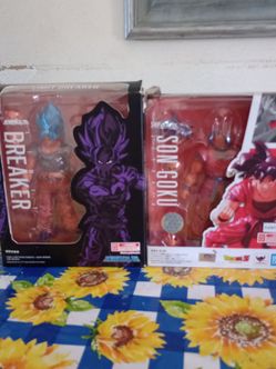 Custom demonical fit/sh figuarts ssj blue kaioken goku