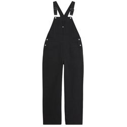 Vans Sirelle Chore Overalls Women Small Baggy Fit Black Multiple Pockets New