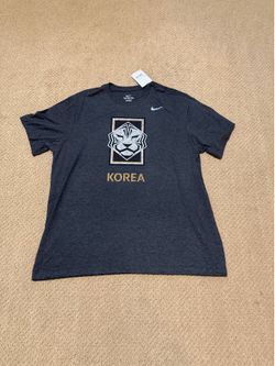 Nike South Korea KFA Logo Soccer T-Shirt M21372P957KRFA-BLK (Men’s XL) NEW
