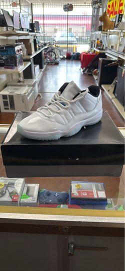 Air Jordan 11 Low White Patent Leather Sneaker size 13