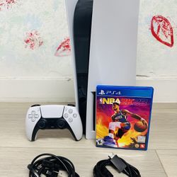 Sony PlayStation 5 - 825GB , Bonus 1 Game NBA 2K23 ( Used Very New  )