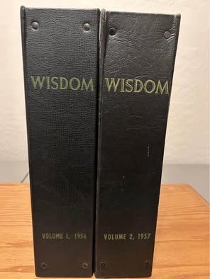 2 Binders of 12 each “Wisdom” Magazines Vintage Vol 1 1956 and Vol 2 1957