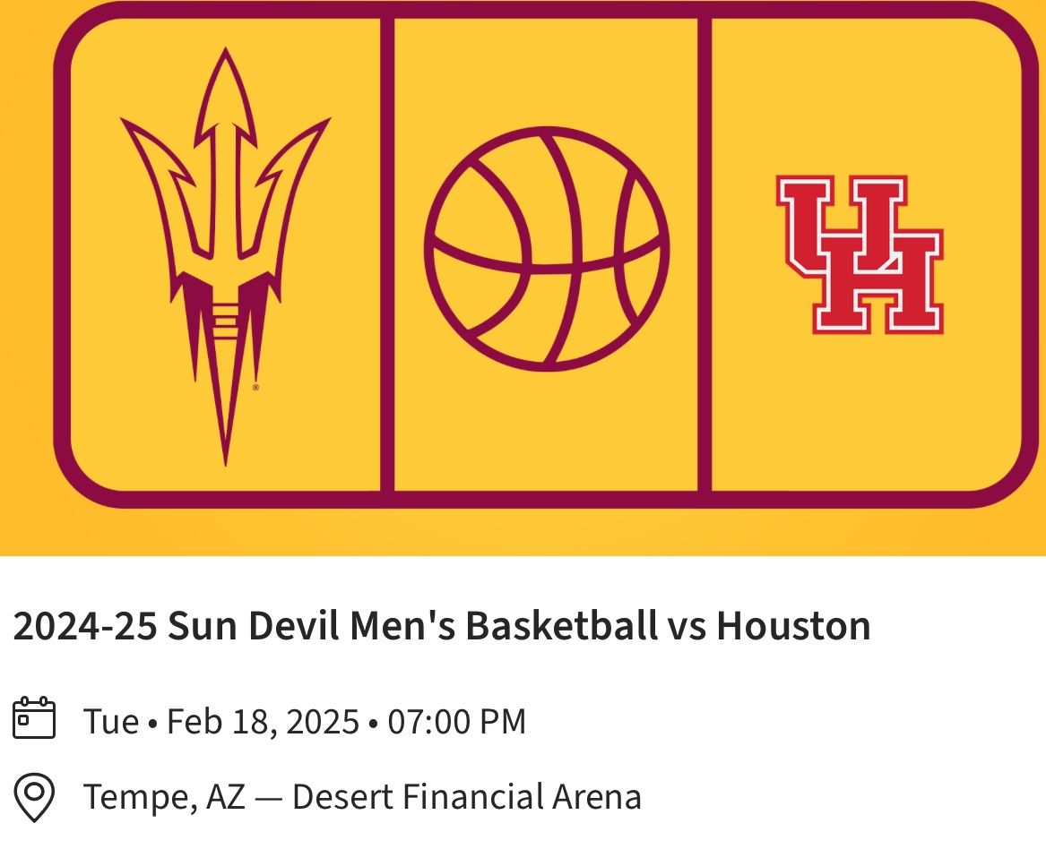 ASU VS HOUSTON BASKETBALL 2/18/2025
