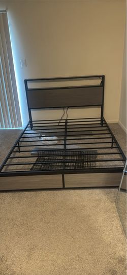 Queen size bed frame