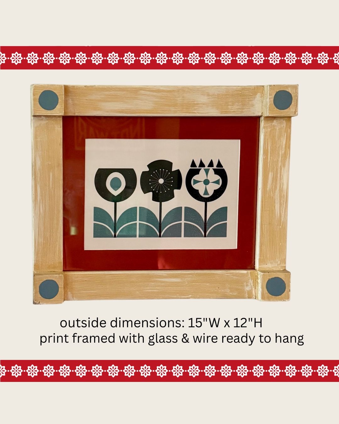 Nordic Scandinavian Design Print Framed