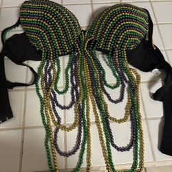 XL Mardi Gras bra 