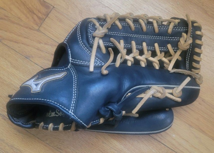 Mizuno GMVP 1275SD1 12.75 RHT MVP Select Baseball Glove Pro Model Black Beige
