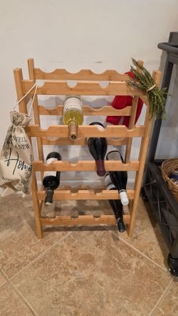 Bamboo wine rack