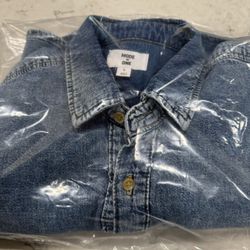 Men's Denim Shirt / Light Jacket - LG - New 