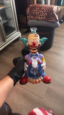 Krusty the Clown Glass Water Pipe