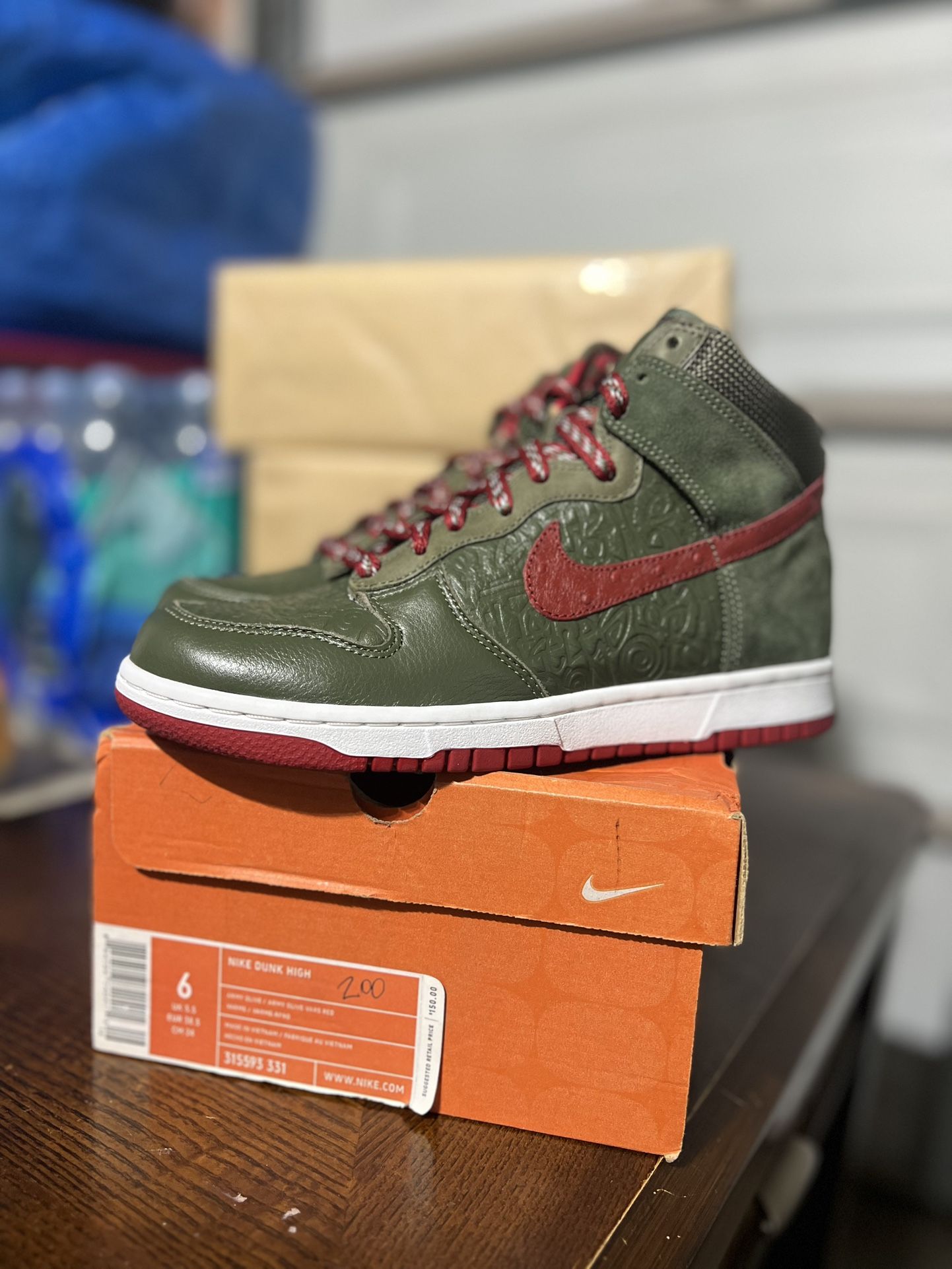 Nike Shoe Stussy Nike Dunk High Nike X Stussy Dunk High 
