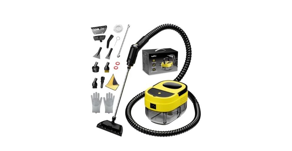 Steam Cleaner,15s Heat-Up,1.6L Tank,3-Level Adjustable Handle,2500W Steamer for Cleaning,Portable Steamer for Cleaning with 16PCS Accessories,Steam Cl
