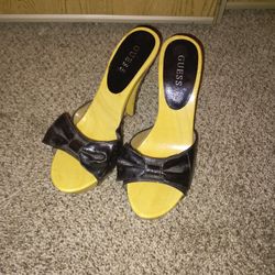 Guess Leather Heels! 