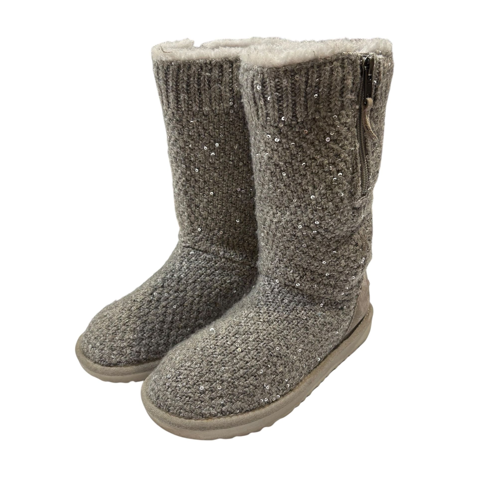 Youth Kids Size 3Y UGG Girls Snow Boots Winter Warm Red