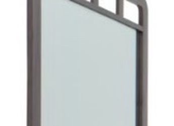 Grey Wood Framed Dresser Mirror