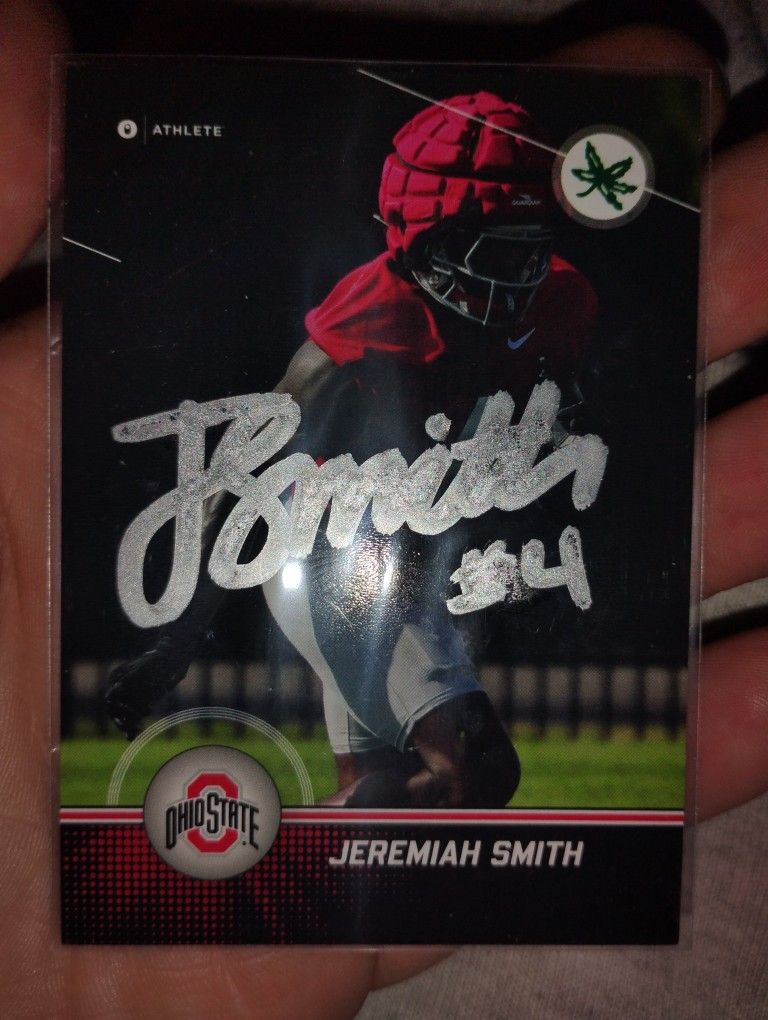 Jeremiah Smith Signed Autograph Rookie Card Ohio State Buckeyes Auto
