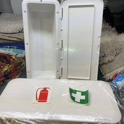 2 New Fire Extinguisher Storage Cabinets