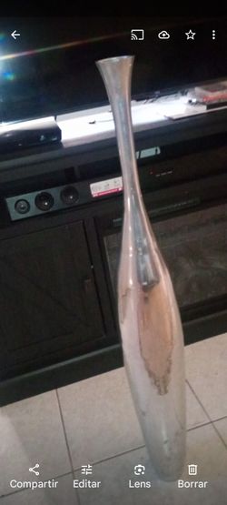 Jarrón De Aluminio Alto 