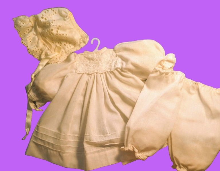 Doll Christening Gown Set