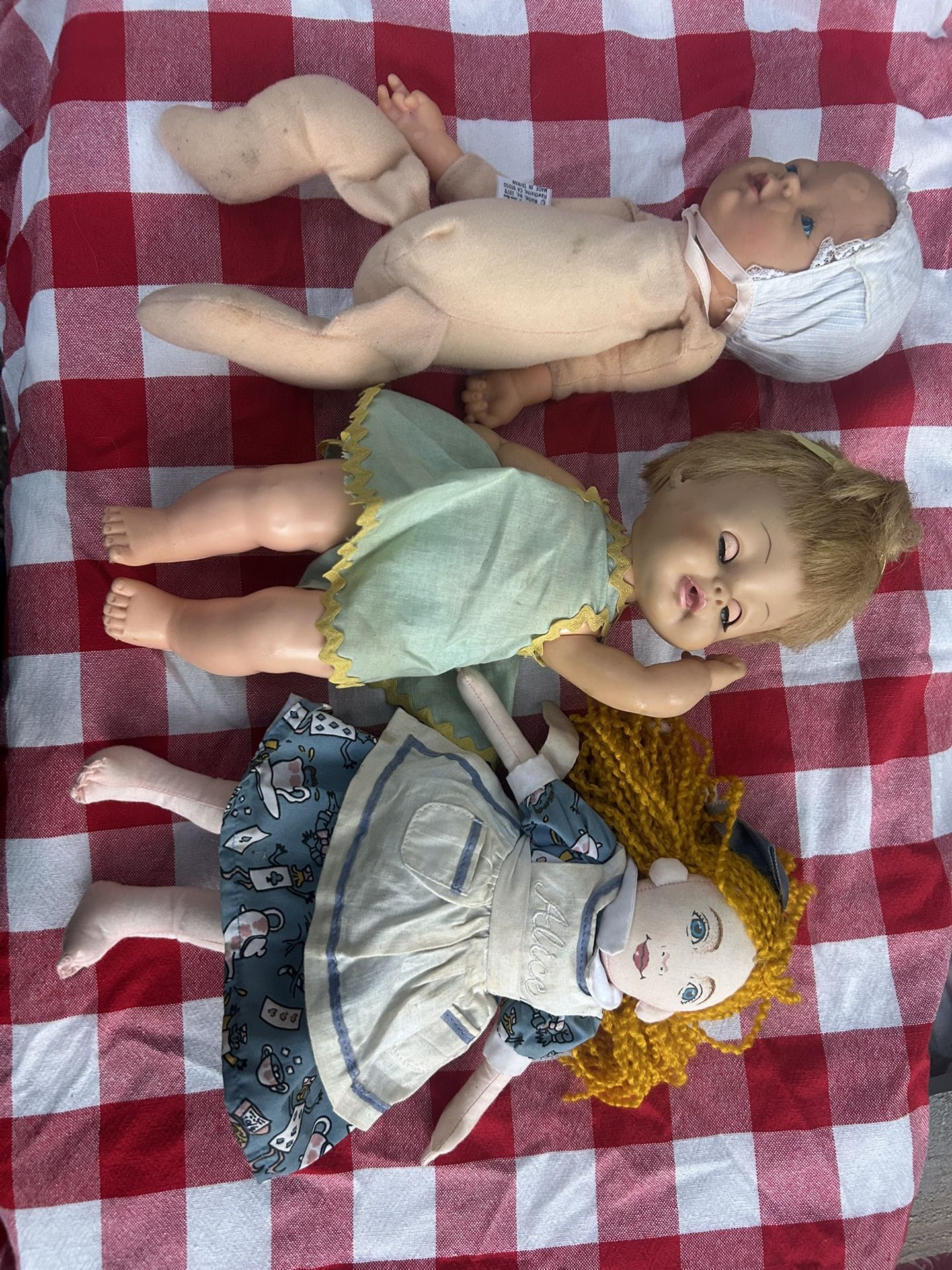 Three Vintage Dolls